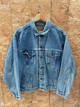 Vintage Levi's Denim Jacket - Men's Medium - Light Wash - Classic Style Pyrotechnic Crew